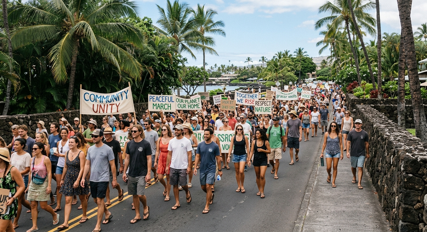 ‘No Dictators’ Protests Planned Across Big Island This Saturday